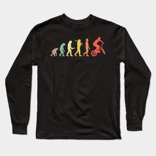 Retro BMX Evolution Gift For BMX Riders Long Sleeve T-Shirt